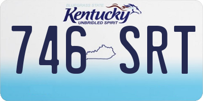 KY license plate 746SRT