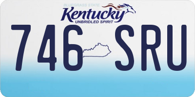 KY license plate 746SRU