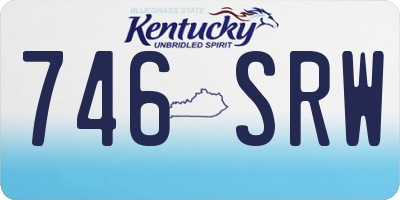 KY license plate 746SRW