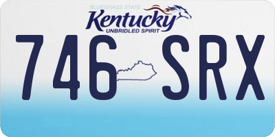 KY license plate 746SRX