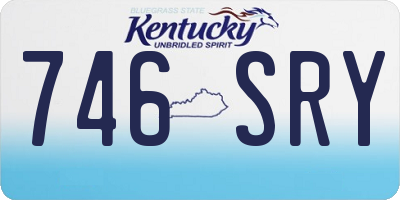 KY license plate 746SRY