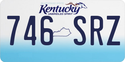 KY license plate 746SRZ