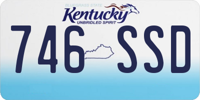 KY license plate 746SSD