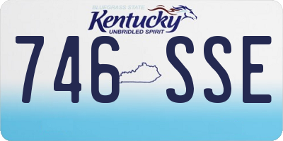 KY license plate 746SSE
