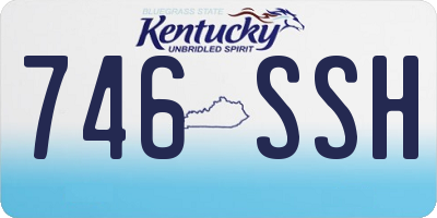 KY license plate 746SSH