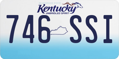 KY license plate 746SSI