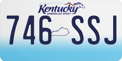 KY license plate 746SSJ