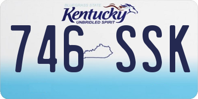KY license plate 746SSK
