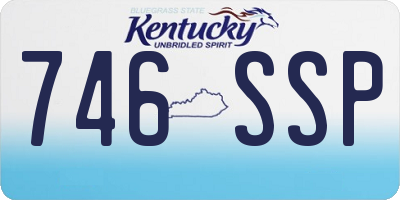KY license plate 746SSP