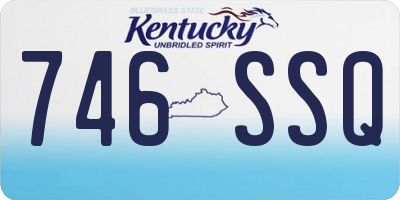 KY license plate 746SSQ