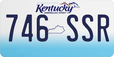 KY license plate 746SSR