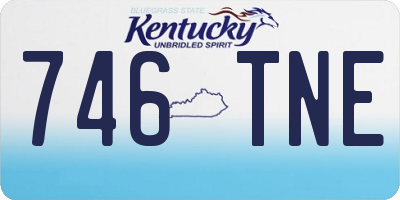 KY license plate 746TNE