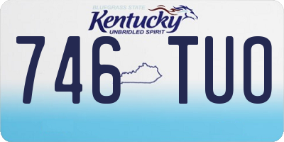 KY license plate 746TUO