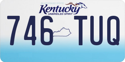 KY license plate 746TUQ