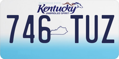 KY license plate 746TUZ