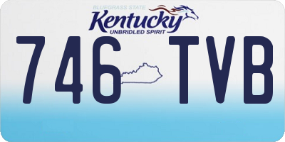 KY license plate 746TVB
