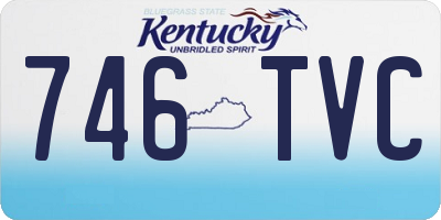 KY license plate 746TVC