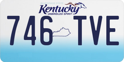 KY license plate 746TVE