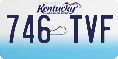 KY license plate 746TVF