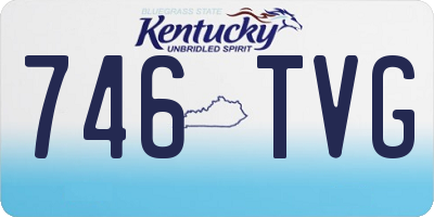 KY license plate 746TVG