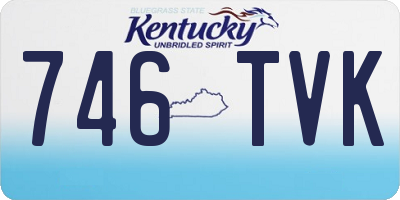 KY license plate 746TVK
