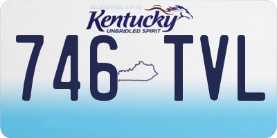 KY license plate 746TVL