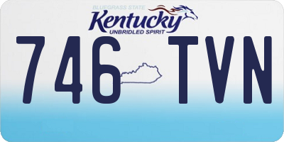 KY license plate 746TVN