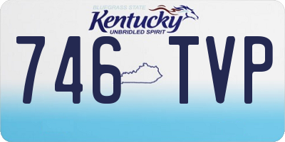 KY license plate 746TVP