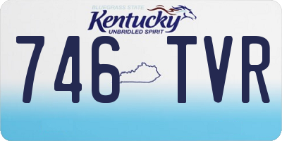 KY license plate 746TVR