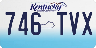 KY license plate 746TVX