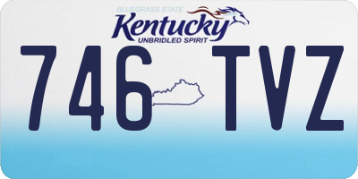 KY license plate 746TVZ
