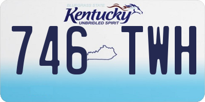 KY license plate 746TWH