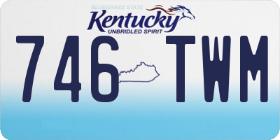 KY license plate 746TWM