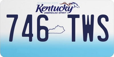 KY license plate 746TWS