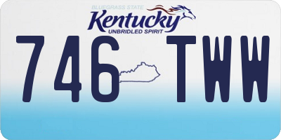 KY license plate 746TWW