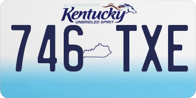 KY license plate 746TXE