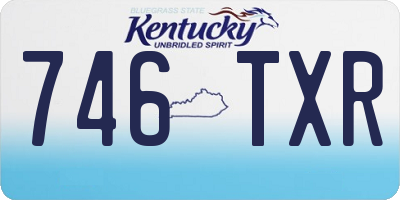 KY license plate 746TXR