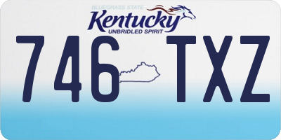 KY license plate 746TXZ