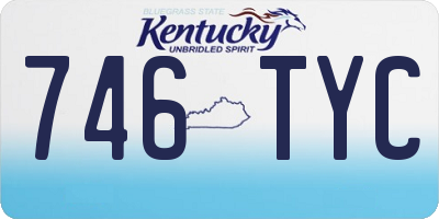 KY license plate 746TYC