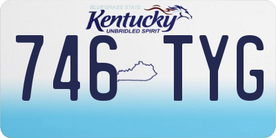 KY license plate 746TYG