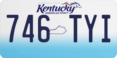 KY license plate 746TYI