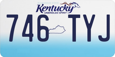 KY license plate 746TYJ