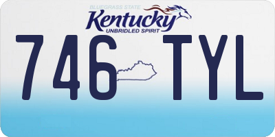 KY license plate 746TYL