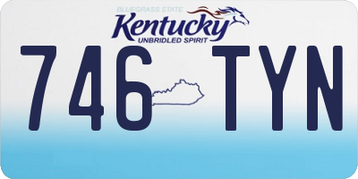 KY license plate 746TYN