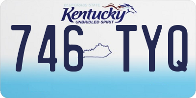 KY license plate 746TYQ
