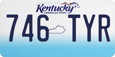 KY license plate 746TYR