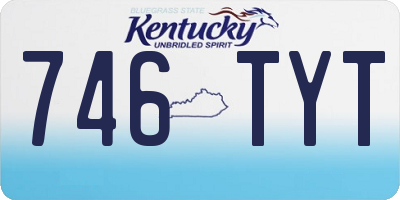 KY license plate 746TYT