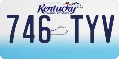 KY license plate 746TYV