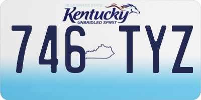KY license plate 746TYZ