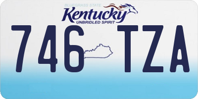 KY license plate 746TZA